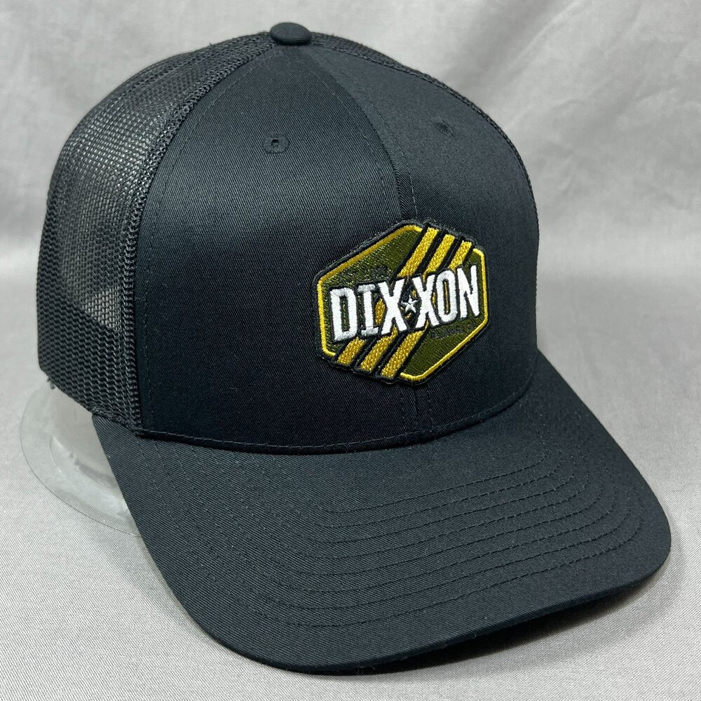 Dixxon Tactical Stripes Richardson Snapback Hat Black Trucker Mesh Workwear Mens